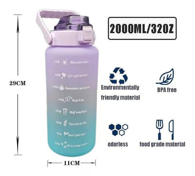 Termo Agua Duo Litros + Sticker