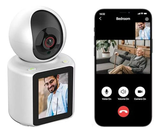 Cámara de Seguridad con Pantalla y Videollamada